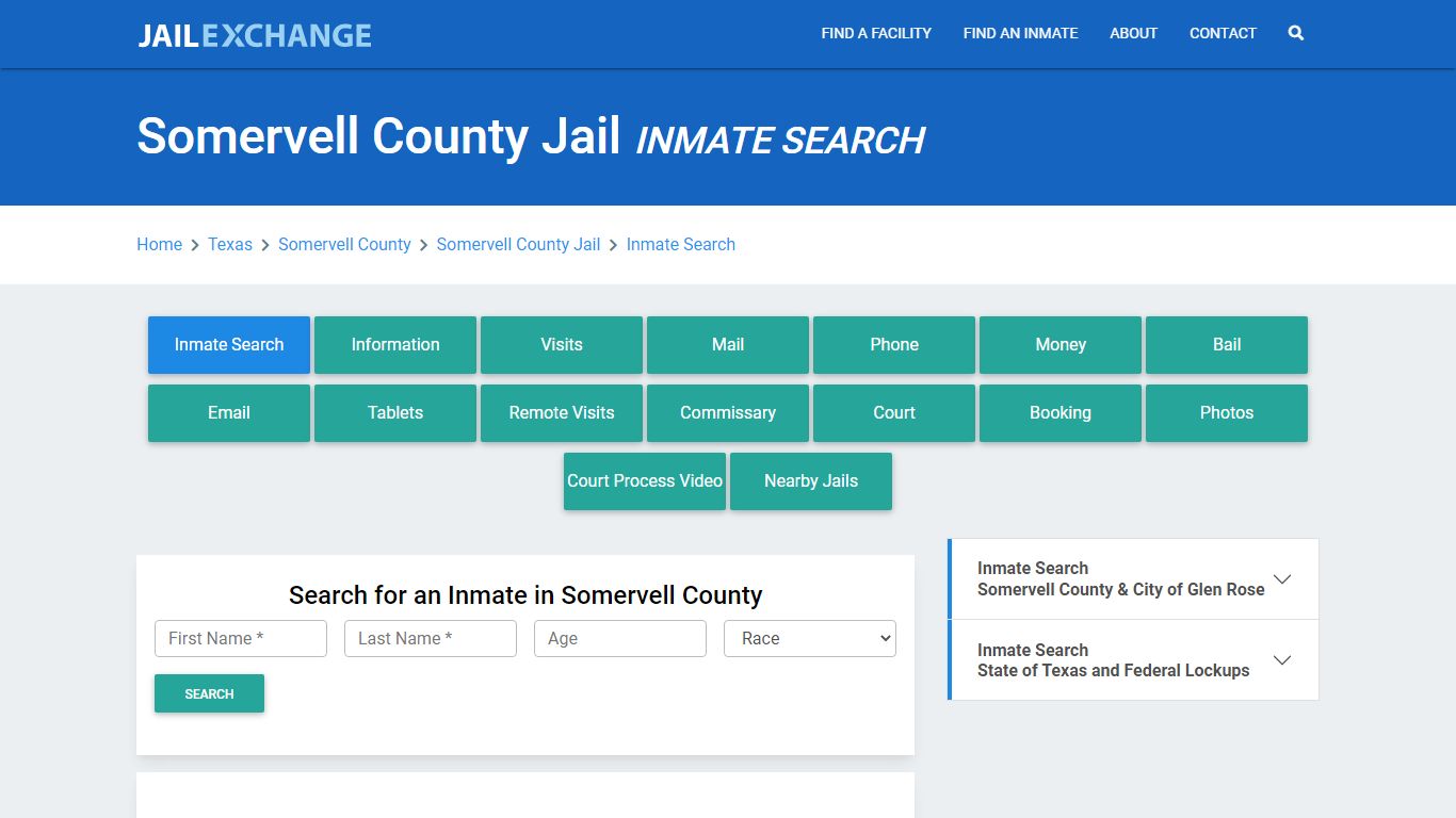 Somervell County Jail, TX Inmate Search: Roster & Mugshots