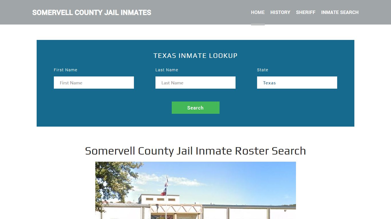 Somervell County Jail Inmate Roster Lookup, Glen Rose, TX